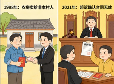 98年将农房卖给非本村人，23年后起诉合同无效 ，法院认定合同有效！