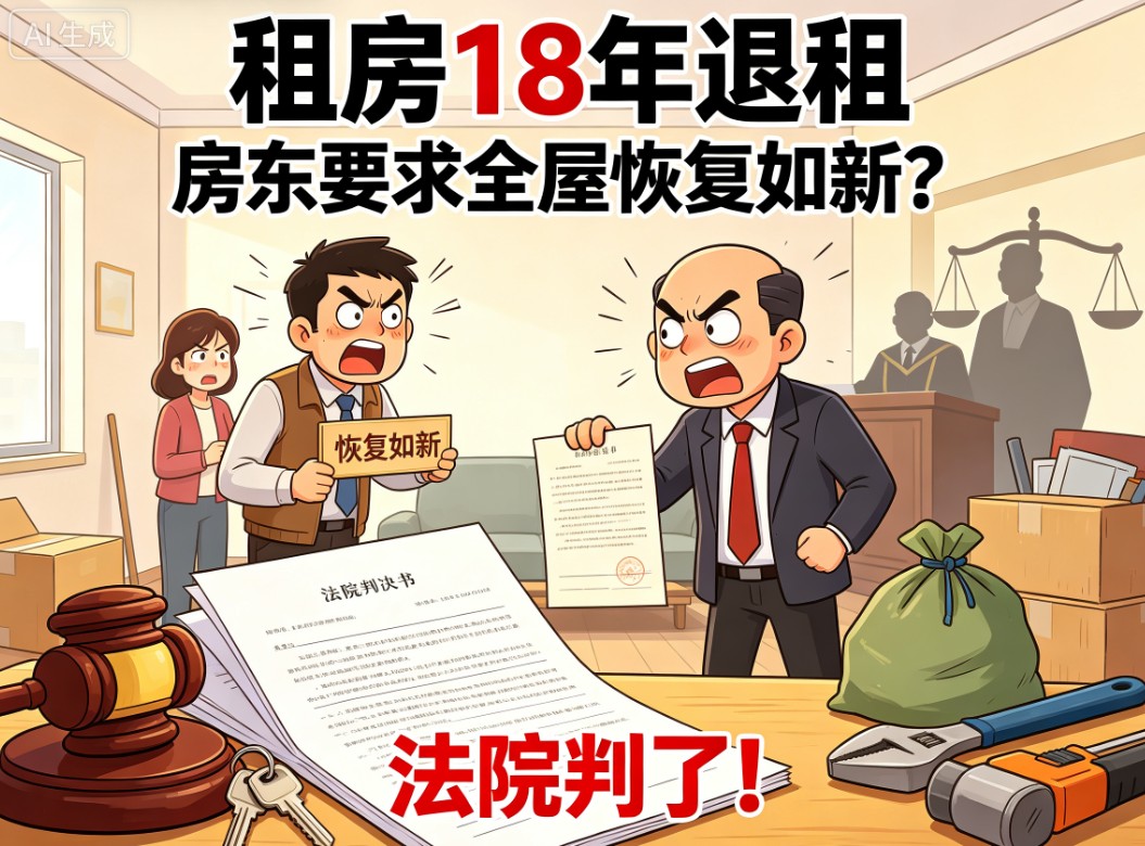 租房 18 年退租，房东要求全屋恢复如新？法院判了！
